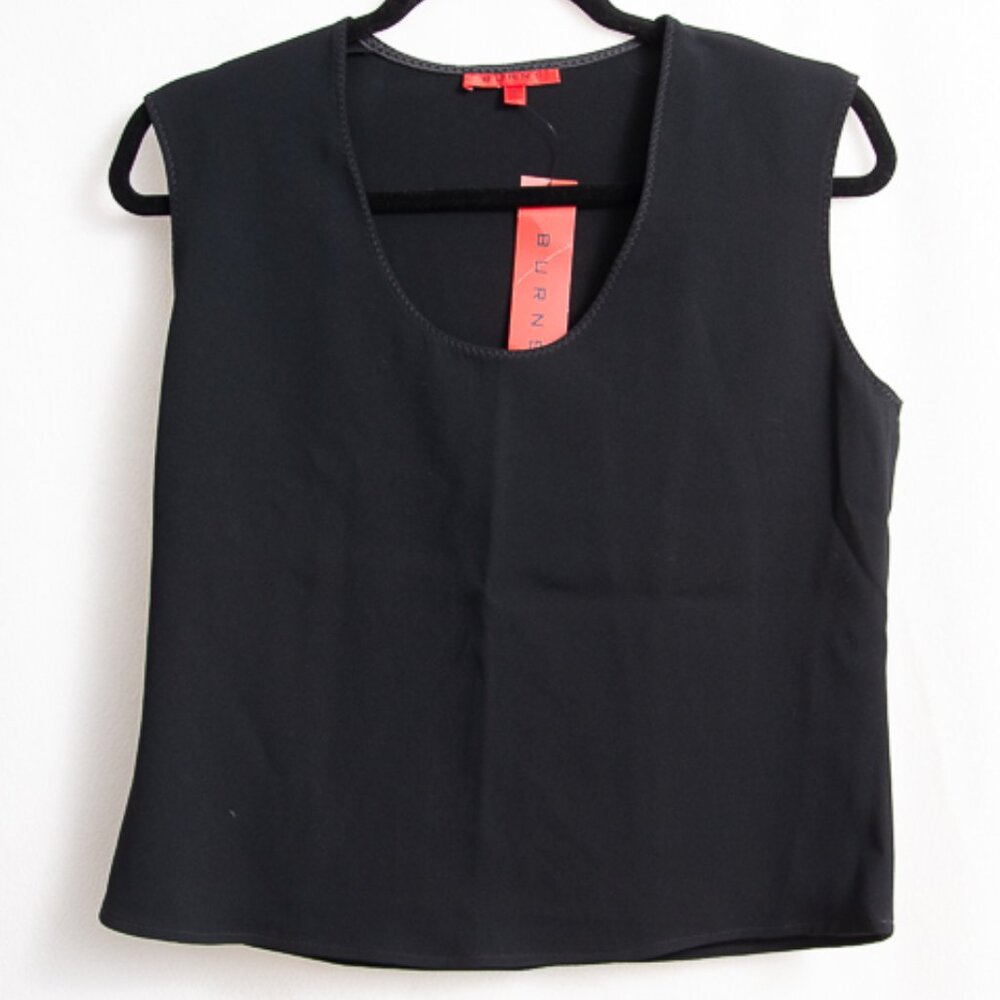 NWT Women's Burns Sleeveless Blouse Black 6